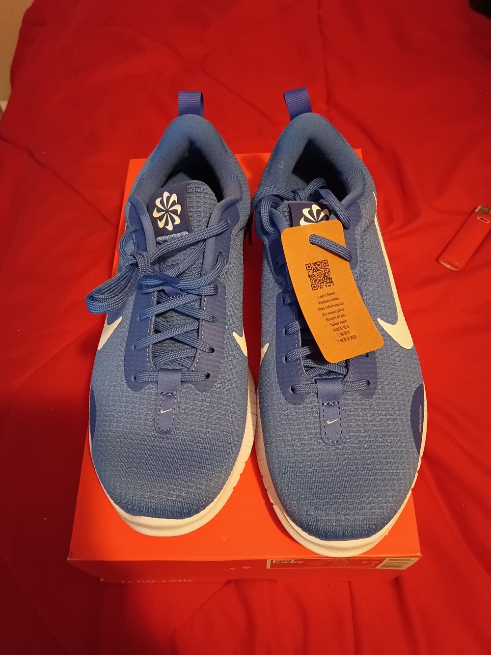 Nike Kids Blue and White Lightweight Sneakers